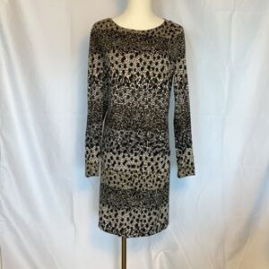 Boden cotton blend print dress size 14